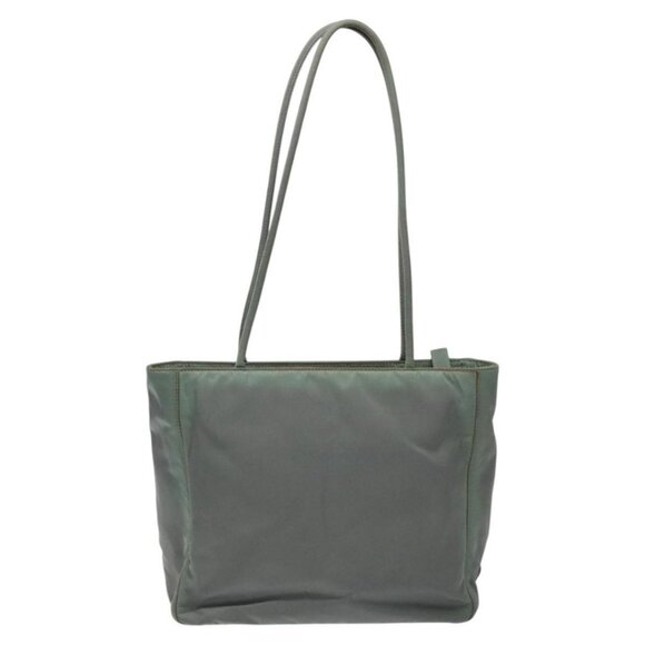 PRADA Tote Bag Nylon Green Auth ti3020 - Picture 1 of 16